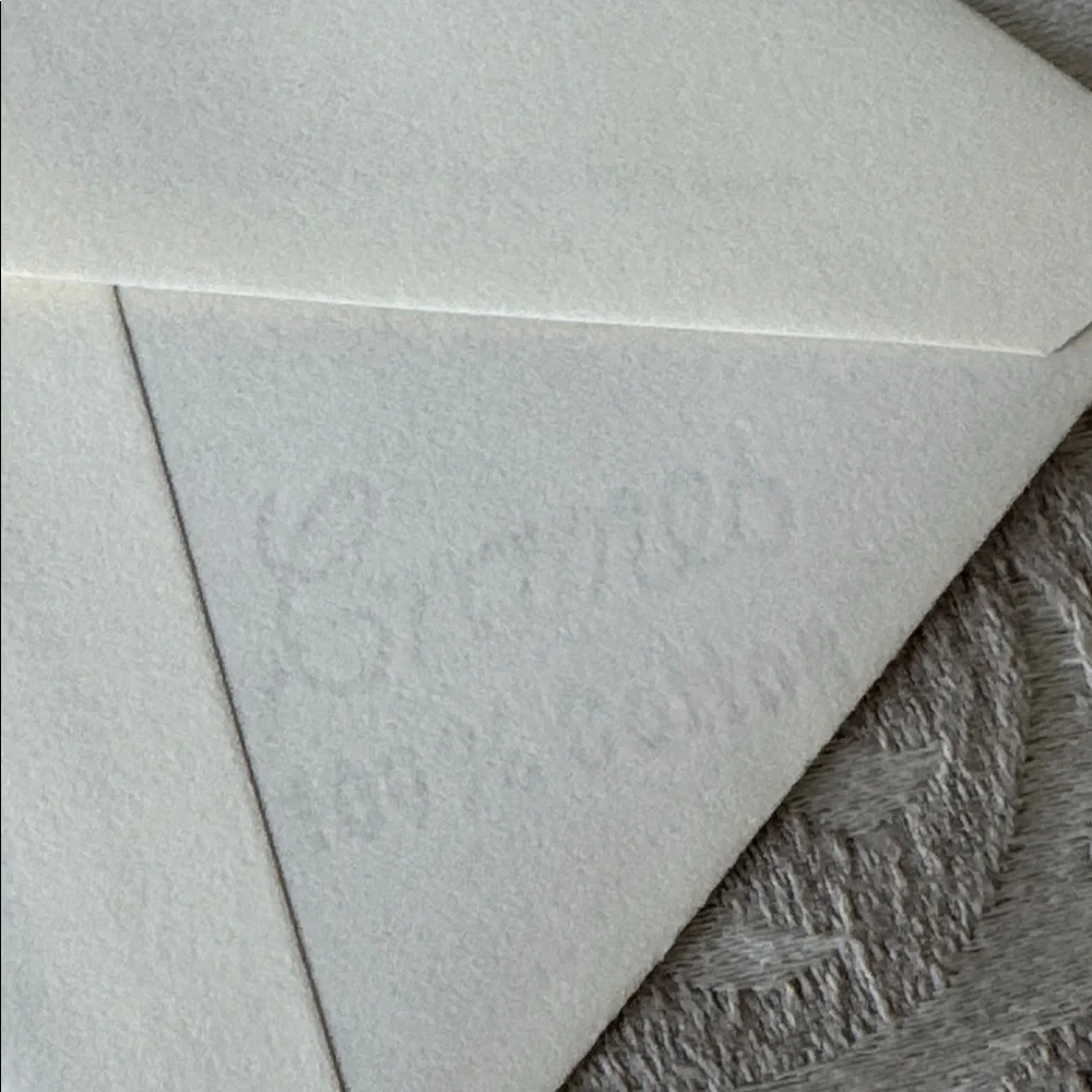 10 Exquisite Engraved Crane's Foldover Valentine's Day Cards - New w/o Box
